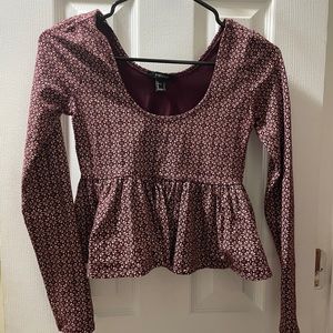 Crop top long sleeve